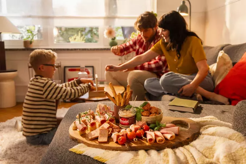 Gezinsmoment met Breydel aperitiefplank