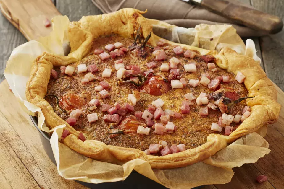 Quiche met Breydelspek