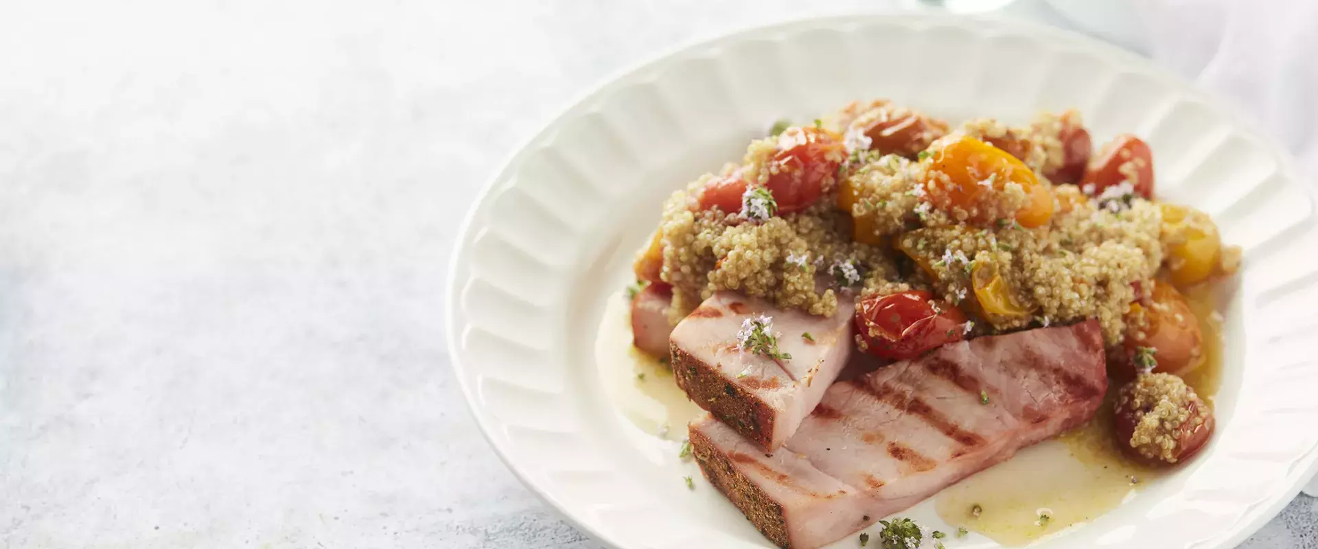 Geroosterde Breydelham met couscous
